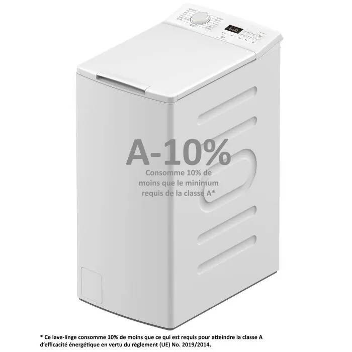 Lave linge top CONTINENTAL EDISON CELL712TW 7 kg Induction 40 cm 1200 trsmin - vue 2