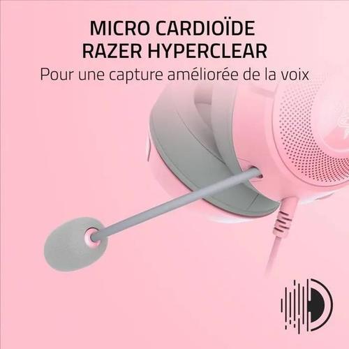 Casque Filaire Rgb - Razer - Kraken Kitty V2 - Oreilles De Chat - Micro Hyperclear - Son Surround 7.1