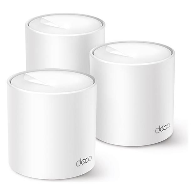 TP Link Deco X50 Pro V1 Système Wi Fi 3 routeurs jusqu'à 6500 pieds carrés maillage 1GbE 2.5GbE SPI Wi Fi 6 Bi bande