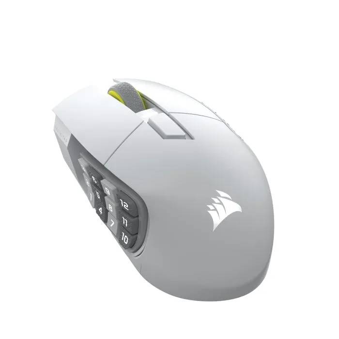 CORSAIR SCIMITAR ELITE WIRELESS SE MMO Souris de Jeu ¿ 33 000 DPI, 16 Boutons Programmables, Adjustable Key Slider¿, Elgato Virtual