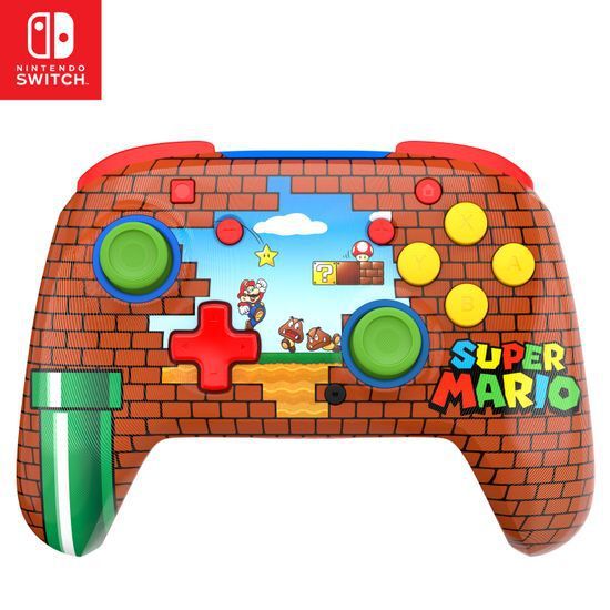 Manette Sans Fil Turtle Beach Rematch Invincible Mario Toutes Les Nintendo Switch Brille Dans Le Batterie Rechargeable Sous Licence Officielle Nintendo - vue 2