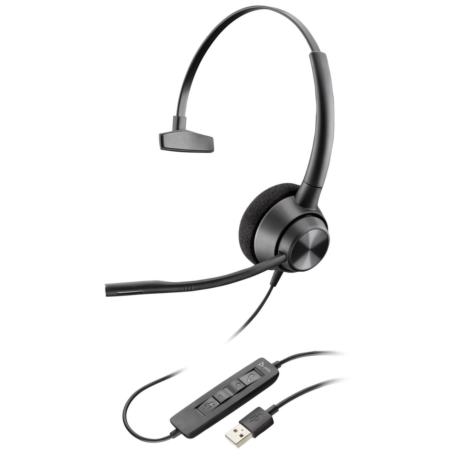 POLY Casque à oreille simple monaural EncorePro 310 USB A TAA Neuf - vue 4