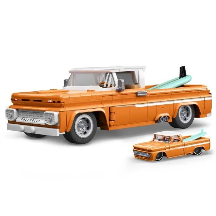 Mattel Brick Shop Hot Wheels Coffret de Construction Custom Chevy Pickup 1962 de Mattel Brick Shop série Elite avec 858 pièces pour les collectionneurs adultes et enfants à partir de JFT20 - vue 7