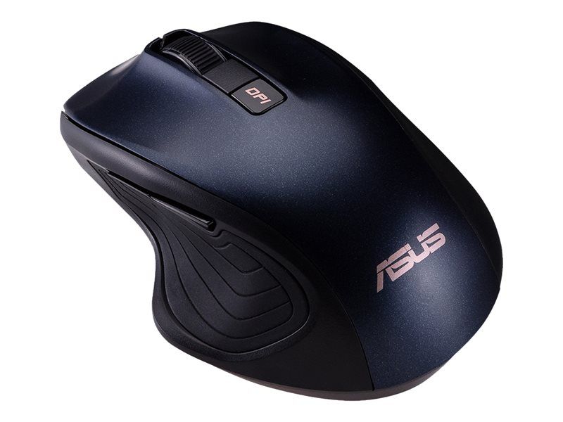 ASUS MW202 - Souris - optique - 6 boutons - sans fil - 2.4 GHz - récepteur sans fil USB - bleu nuit