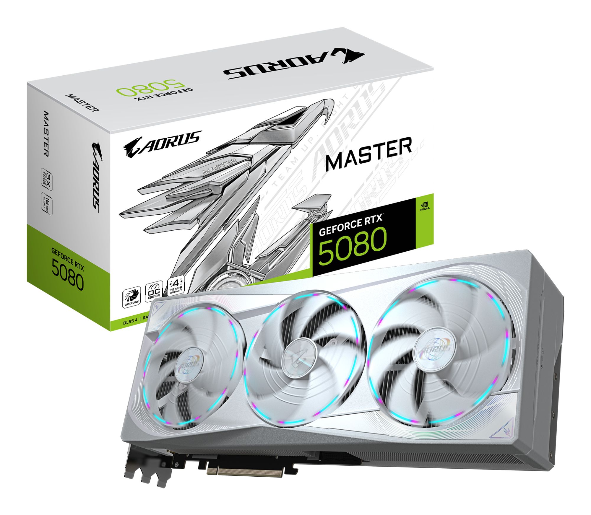 Carte graphique GIGABYTE AORUS GeForce RTX 5080 MASTER ICE - vue 5