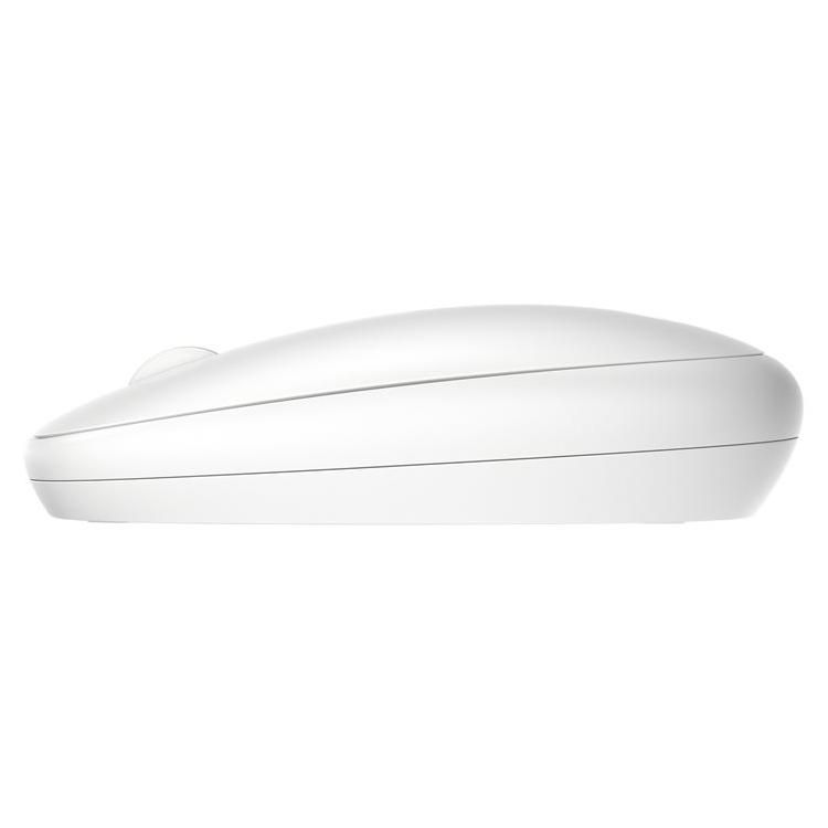 HP 240 - Souris - droitiers et gauchers - optique - 3 boutons - sans fil - Bluetooth 5.1 - blanc lunaire