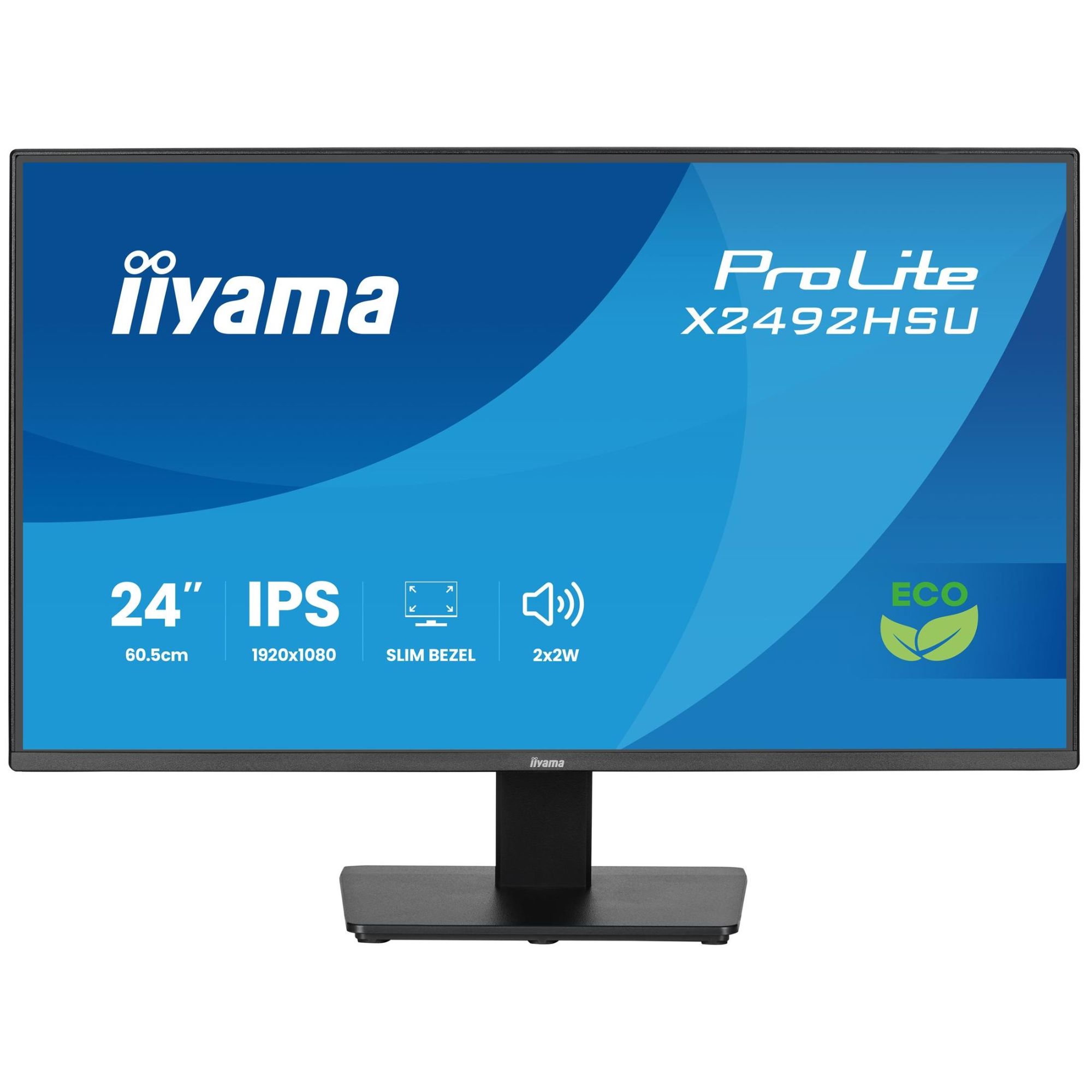 iiyama ProLite X2492HSU B1 Écran LED 24 1920 x 1080 Full HD @ 120 Hz IPS 300 cdm² 1500:1 3 ms HDMI DisplayPort haut parleurs