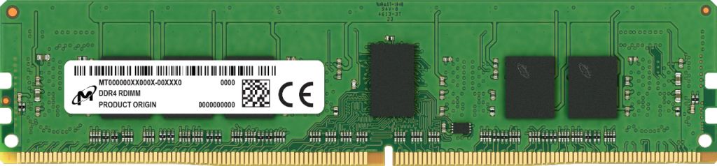 Micron MTA9ASF2G72PZ 3G2R module de mémoire 1 x DDR4 3200 MHz ECC Neuf - vue 2