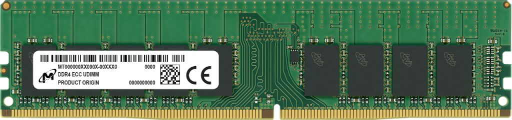 Micron MTA9ASF2G72AZ 3G2R module de mémoire 1 x DDR4 3200 MHz ECC Neuf - vue 2