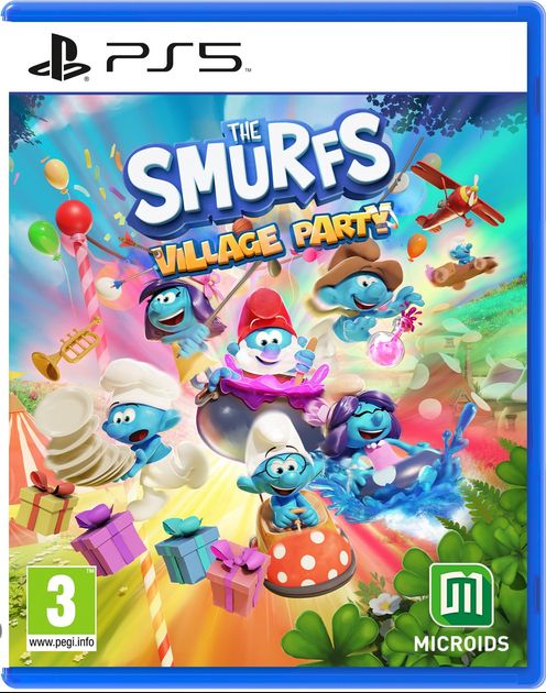 Microids The Smurfs: Village Party Standard Arabe Chinois simplifié Chinois traditionnel Allemand Néerlandais Anglais Espagnol Français Italien Japonais Polonais Russe PlayStation 5