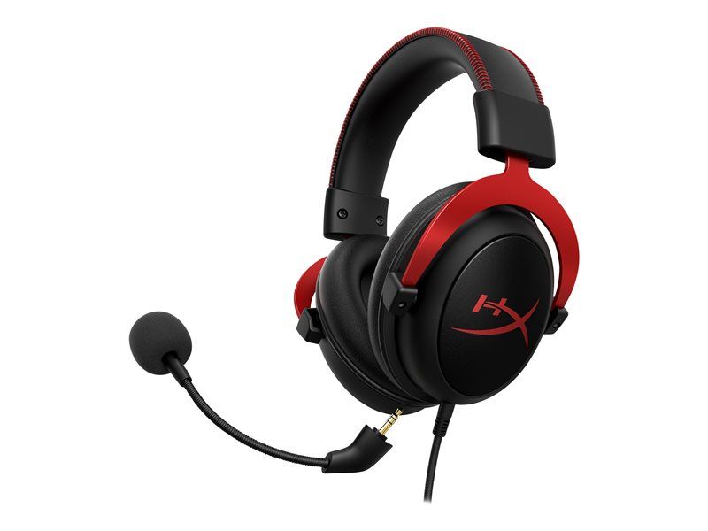 HyperX Cloud II Gaming - Micro-casque - canal 7.1 - circum-aural - filaire - USB, jack 3,5mm - noir, rouge - pour Victus by HP Laptop 15, 16; Laptop 14, 15, 17; Pavilion x360 Laptop; Pro 290 G9