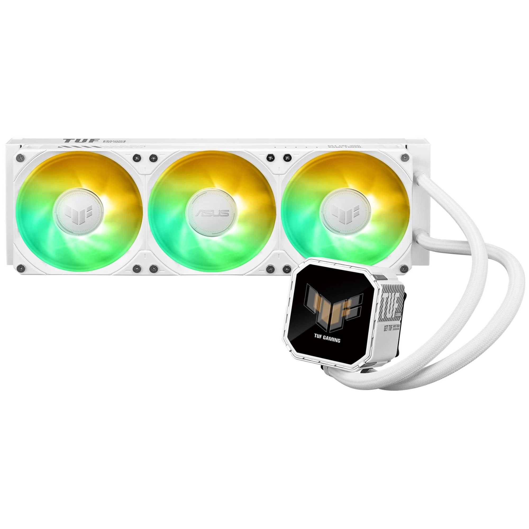 Refroidisseur liquide ASUS TUF Gaming LC III 360 ARGB LCD – AIO 360mm écran LCD 2.8” 3 ventilateurs 120 mm ARGB tubes gainés 400 mm Intel LGA185117001200 & AMD AM5AM4