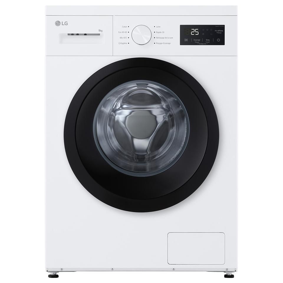 LG Lave linge frontal 60 cm 9 kg 1400 trmin F94N15WHS - vue 4