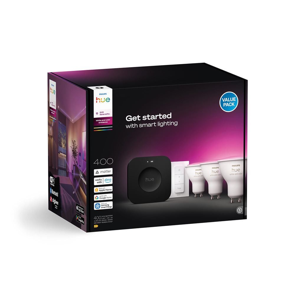 Philips Hue WCA GU10 3KIT sw Pro EU - vue 3