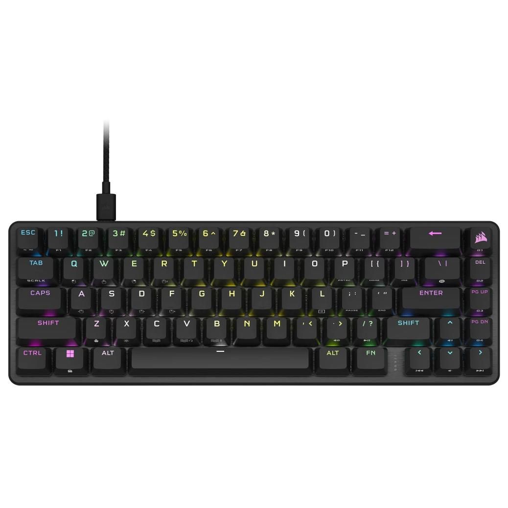 Corsair K65 Pro Mini RGB 65% Optical Mechanical Gaming Keyboard OPX Switches PBT Double Shot Keycaps Compatible iCUE QWERTY NA Layout - vue 8