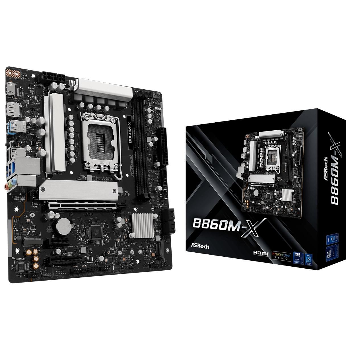ASROCK Carte Mère B860M X Intel LGA 1851 Micro ATX Neuf - vue 3