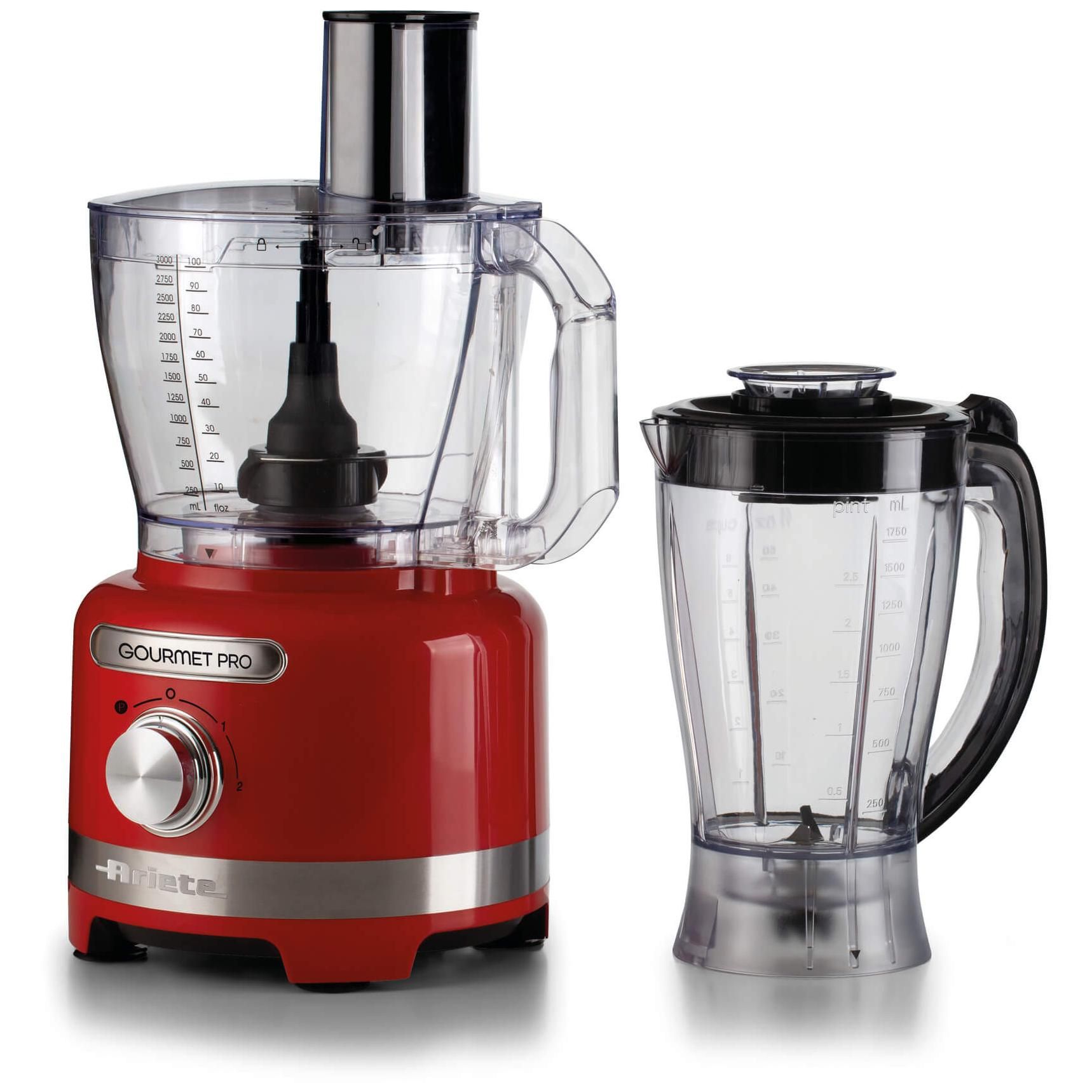 Ariete Gourmet Pro Moderna 1782 Robot da cucina rosso con tritatutto e frullatore - vue 2