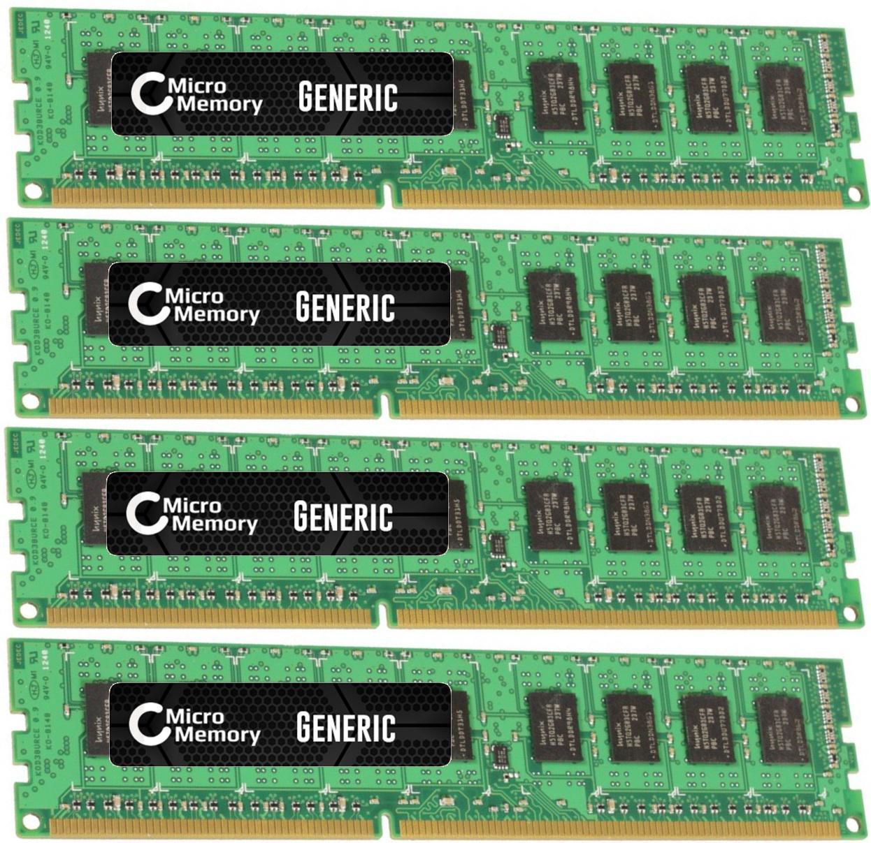 CoreParts MMH3818 module de mémoire 4 x 8 Go DDR3 1600 MHz ECC Neuf - vue 2