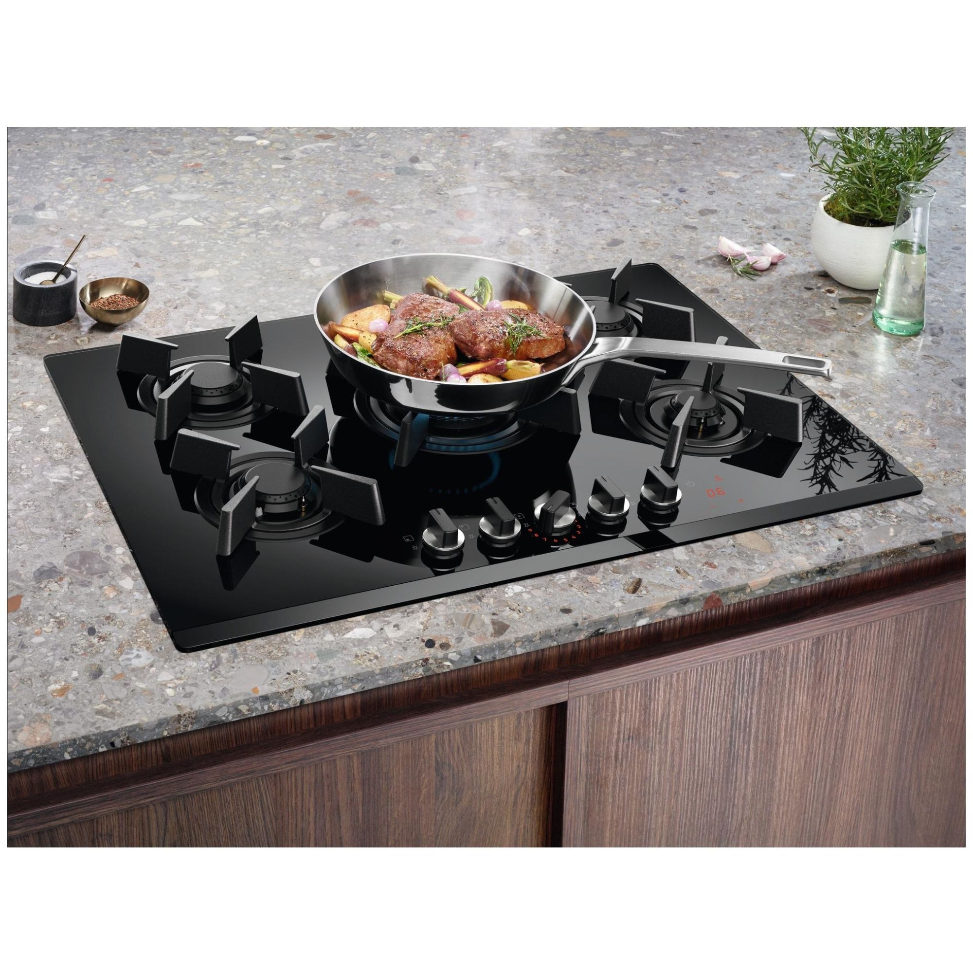 Plateau de cuisson gaz Electrolux EGG7536K GOG line 75 cm