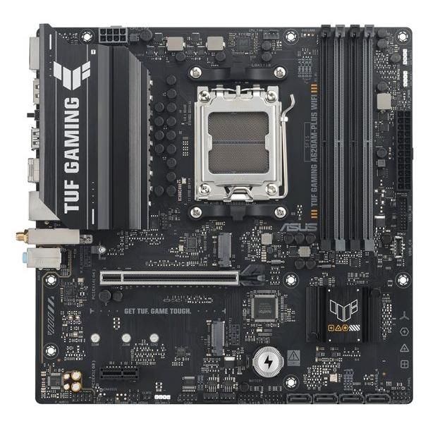 ASUS TUF GAMING A620AM PLUS WIFI Carte mère micro ATX Socket AM5 AMD A620A Chipset USB 3.2 Gen 1 USB C 3.2 Gen 1 USB 3.2 Gen 2 2.5 Gigabit LAN Wi Fi 6 Bluetooth carte graphique...