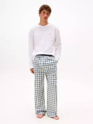 Ensemble de pyjama droit pantalon à carreaux signature - vue 2