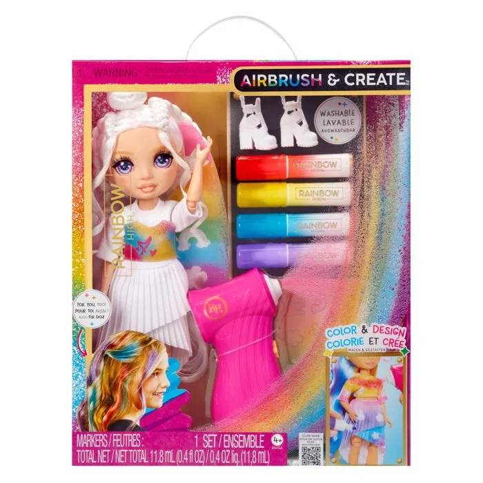 Rainbow High Air Brush & Create Fashion Dolls - Purple Eyes