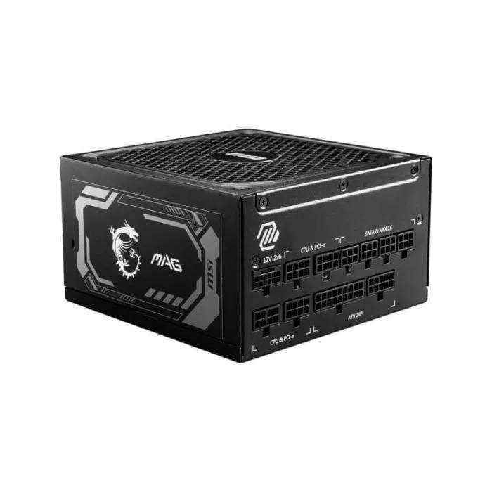 Fuente de Alimentacion MSI 80 Plus Gold MAG A1000GL Modular ATX 3.1 PCIe 5.0 - vue 2