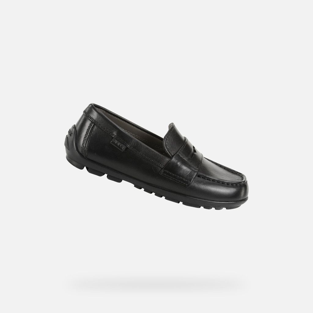 Mocassins Geox New Fast Garçon Noir - 27