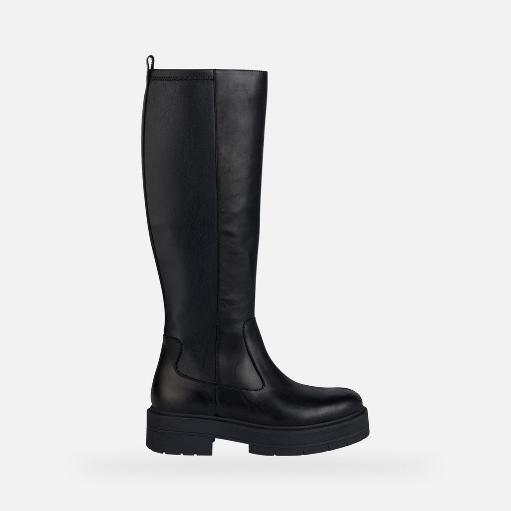 Geox - Bottes Spherica Ec7 Cuir - Noir - 36 Geox - Bottes Spherica Ec7 Cuir - Noir - 36