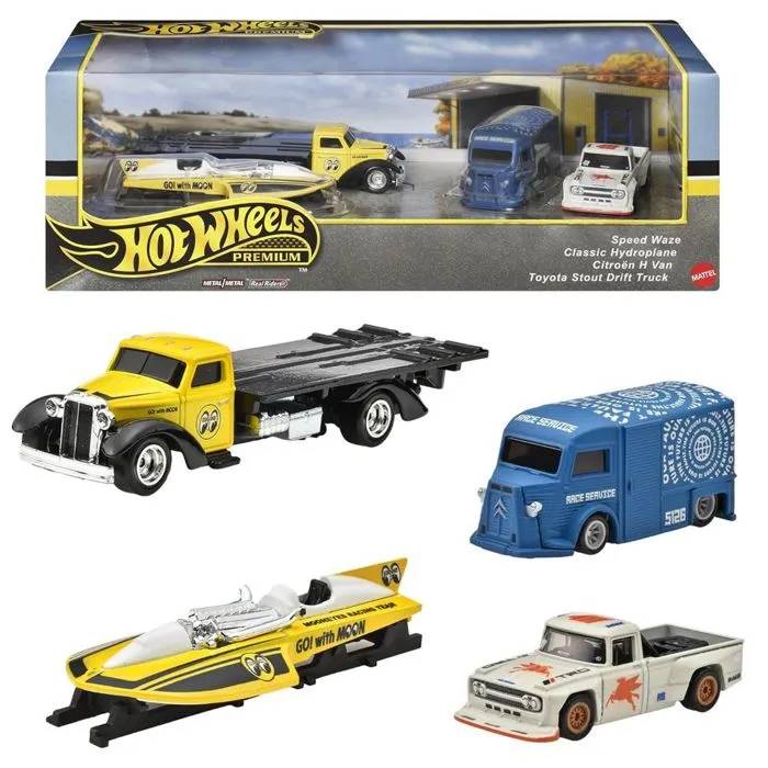 Motorhead Madness Hot Wheels Premium HRT51 Coffret Collection 4 Pièces