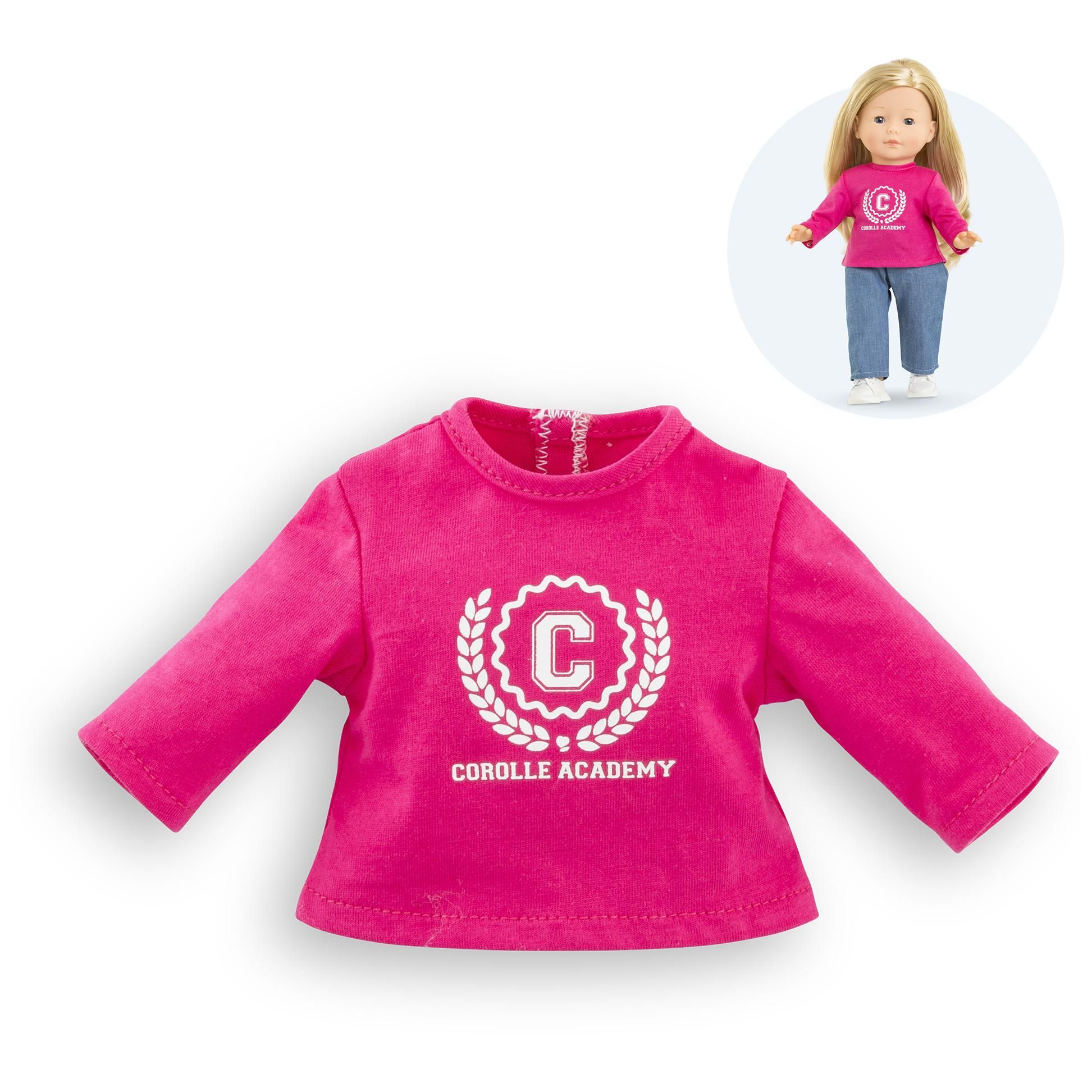 T Shirt Fuschia Corolle Academy vêtement pour poupée Ma Corolle 36cm