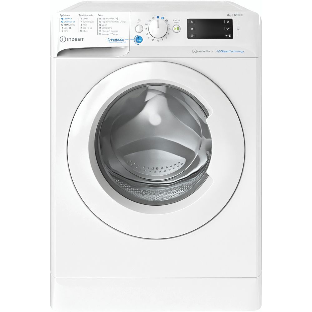 Indesit BWE81295XWVFR - vue 3