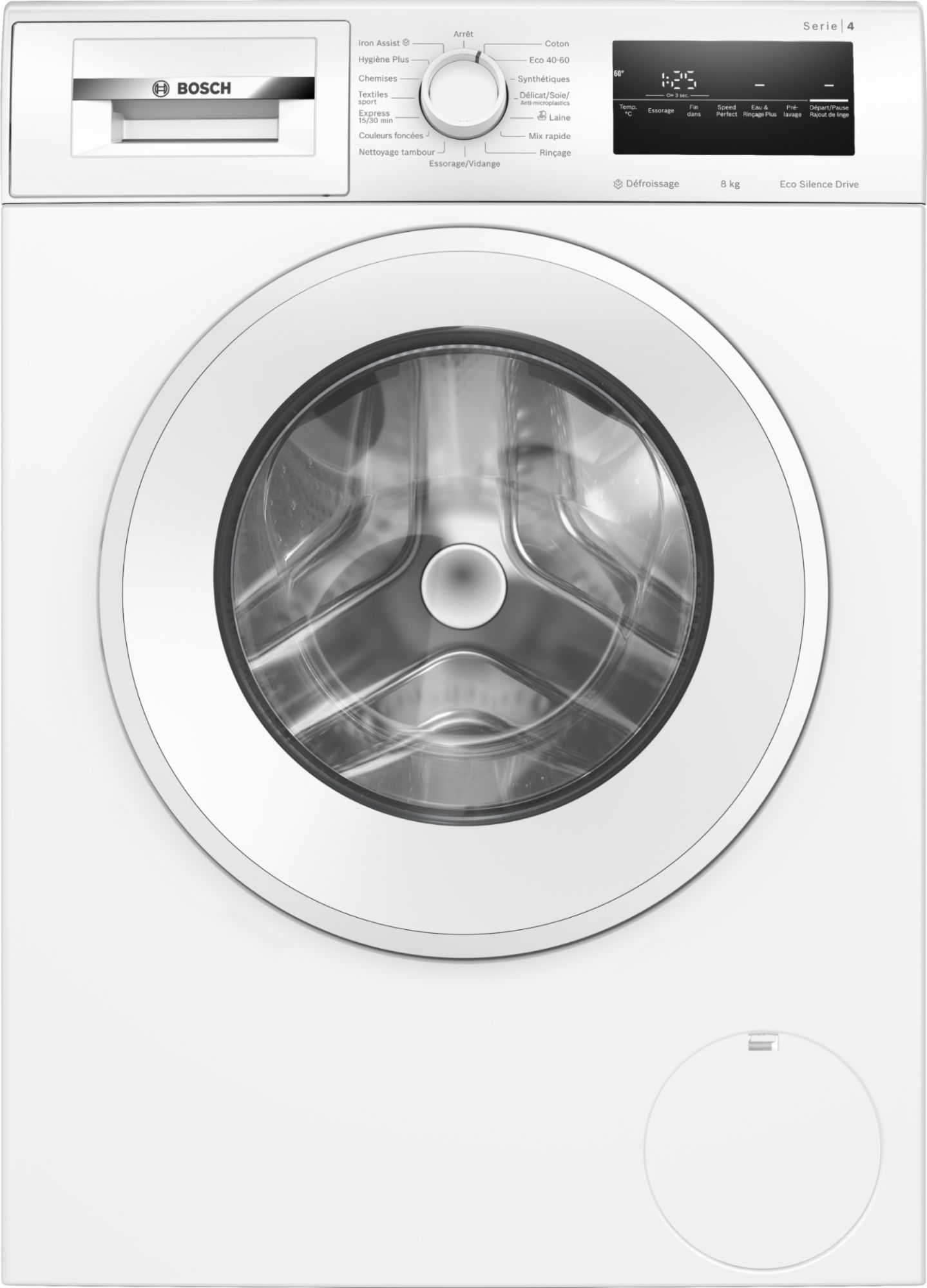 Lave linge hublot 60cm 8kg 1200 toursmin WAN2427ZFR BOSCH - vue 2