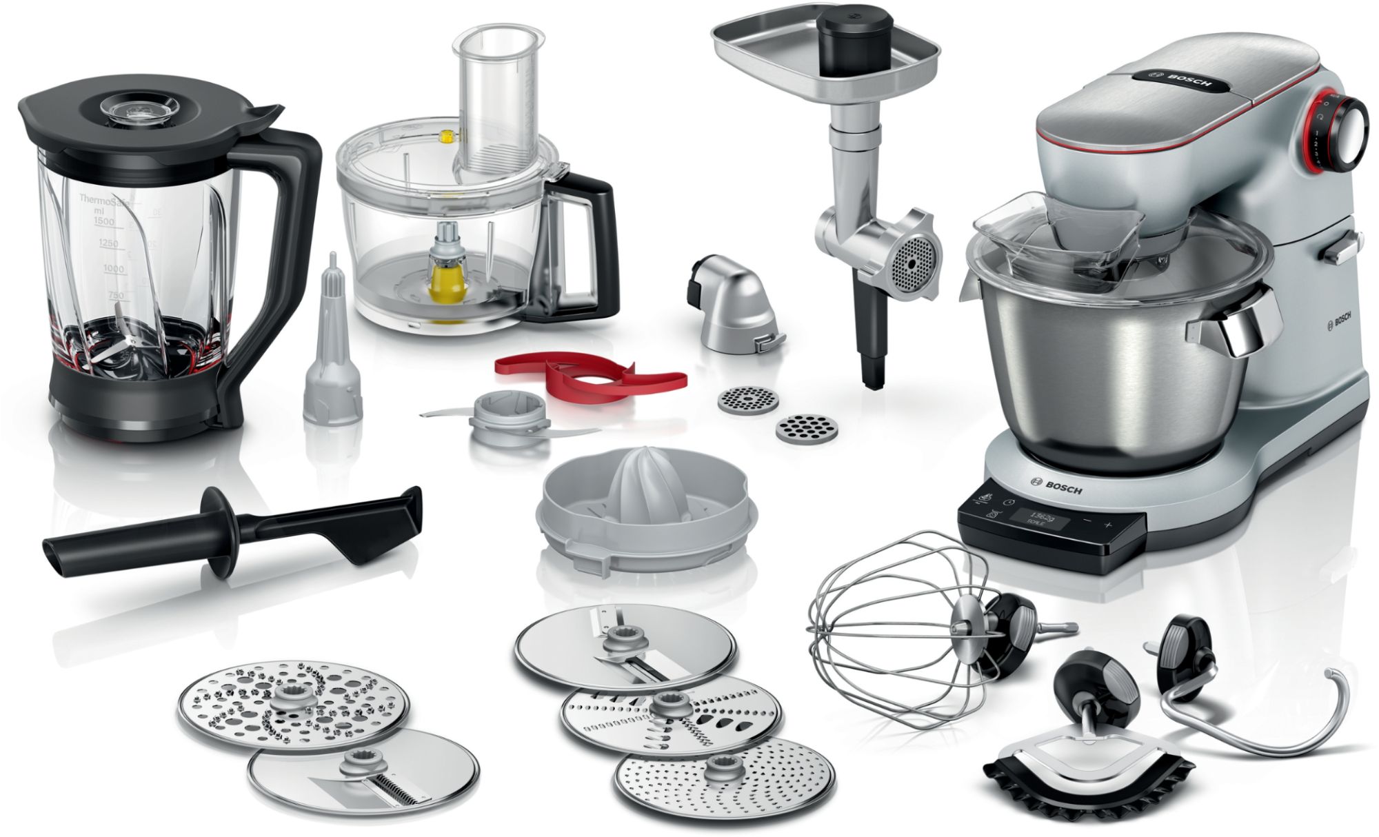 Bosch MUM9BX5S65 5 5 Acier inoxydable Rotatif Aluminium Métal Verre - vue 2