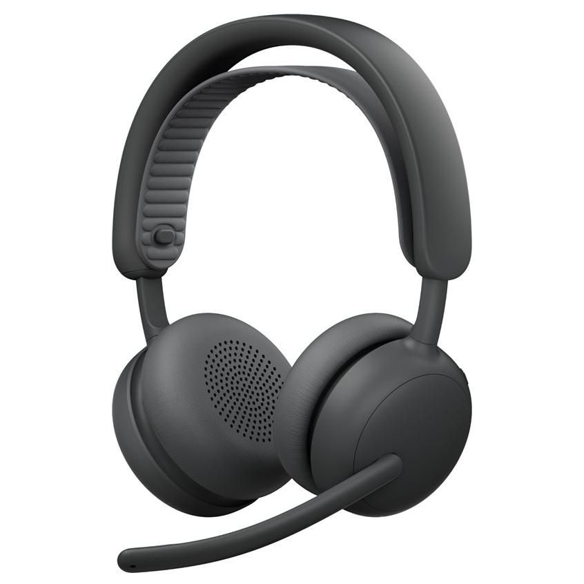 Logitech 2 ES - Micro-casque - sur-oreille - Bluetooth - sans fil, filaire - Suppresseur de bruit actif - USB-C - graphite - Certifié TeamSpeak