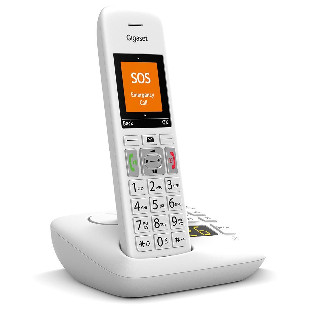 Gigaset E390a Schnurlostelefon s30852 h2928 c102 Wei?