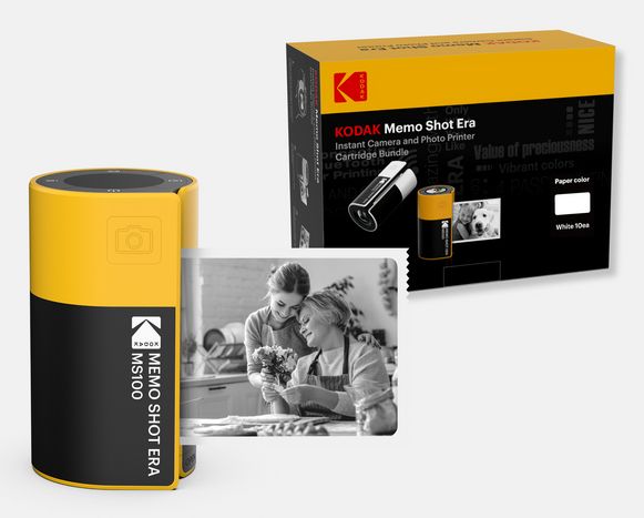 Kodak MemoShot Era MS100 68,58 x 45,72 mm Noir, Jaune Kodak MemoShot Era MS100 68,58 x 45,72 mm Noir, Jaune