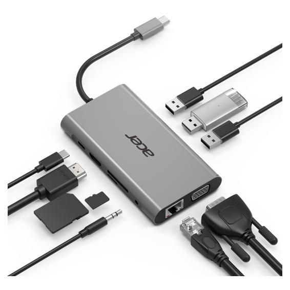 Acer Hp.dscab.002 Station D'accueil Usb 3.2 Gen 1 3.1 Gen 1 Type c