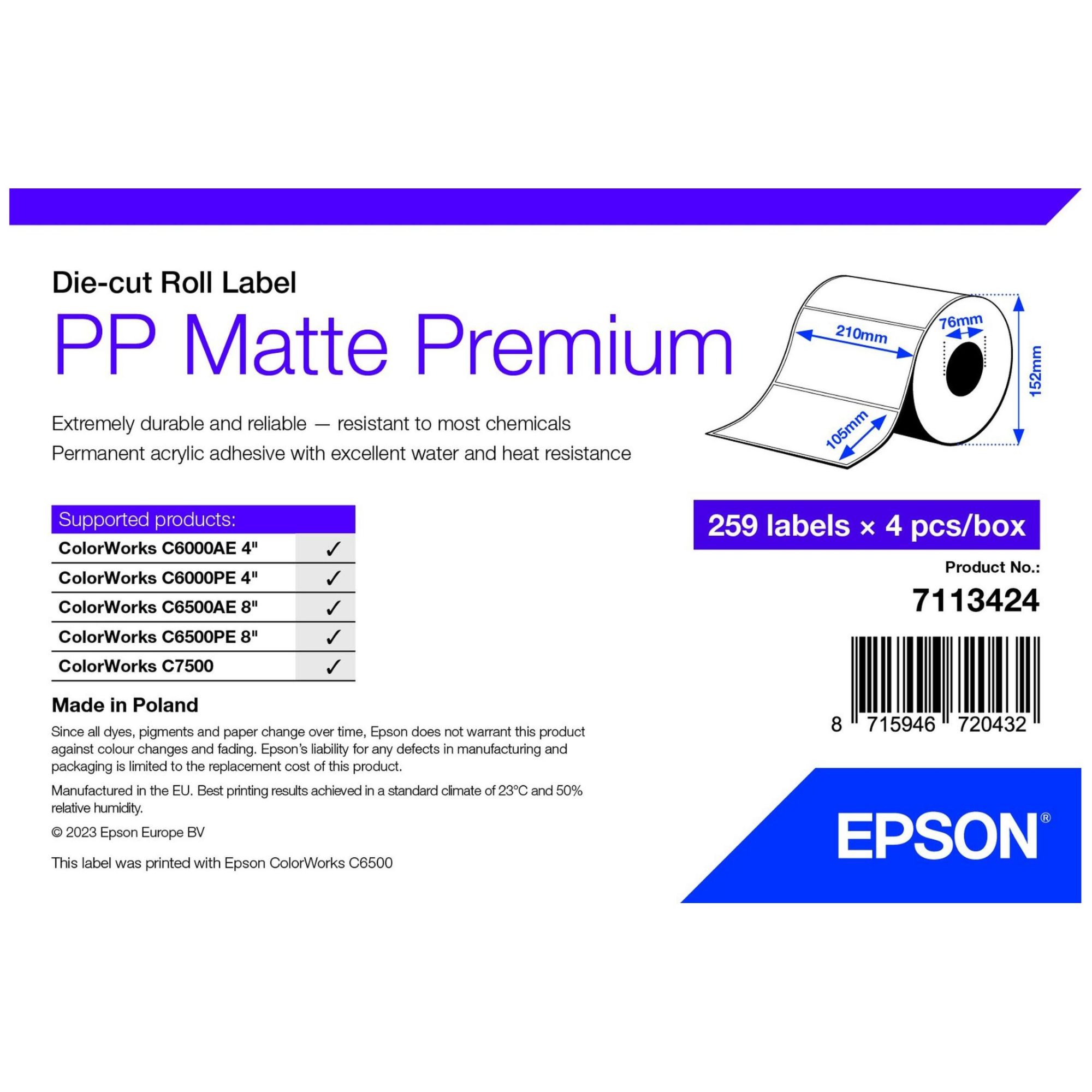Papier Epson 7113424 4 Unités - vue 2