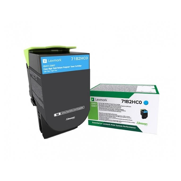 Lexmark Cyan 71B2HC0 - vue 2