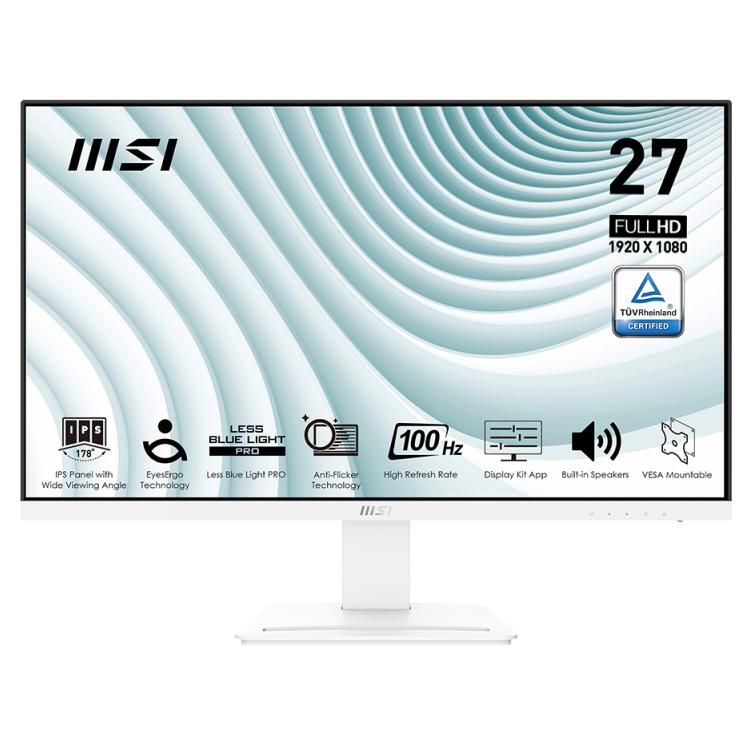 Pro Mp273awde 69 Cm 27 Zoll Weiß Fullhd Ips Eye q Check 100hz