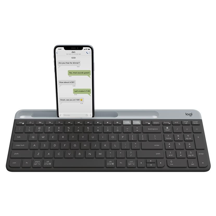 Logitech K580 clavier RF Wireless + Bluetooth Danois Finlandais Norvégien Suédois - vue 3