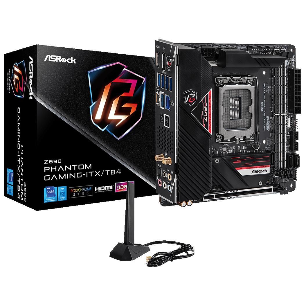 Asrock Z690 Phantom Gaming ITXTB4 Intel Z690 LGA 1700 mini ITX Neuf - vue 4