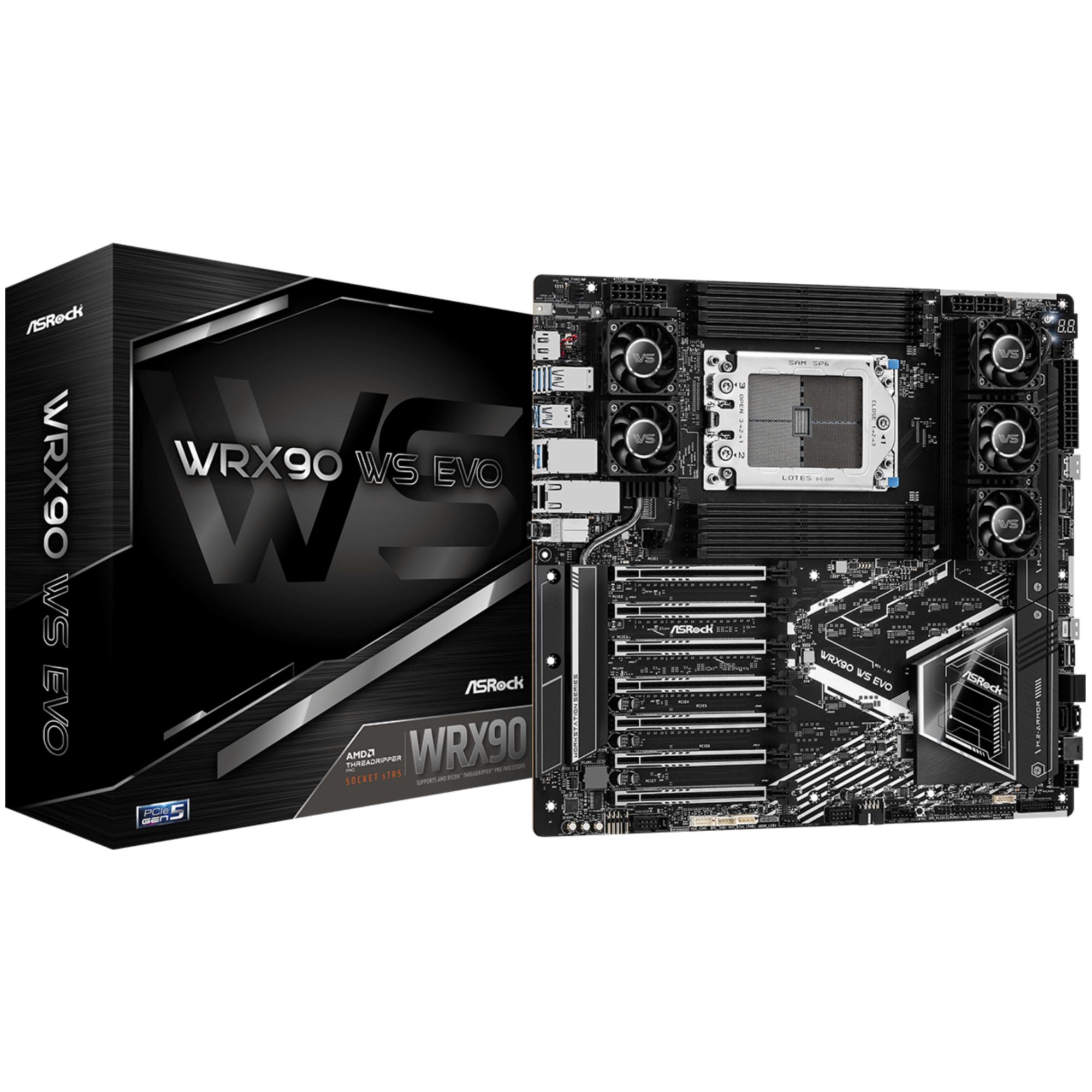 Asrock WRX90 WS EVO carte mère AMD WRX90 Socket sTR5 EEB Neuf - vue 4