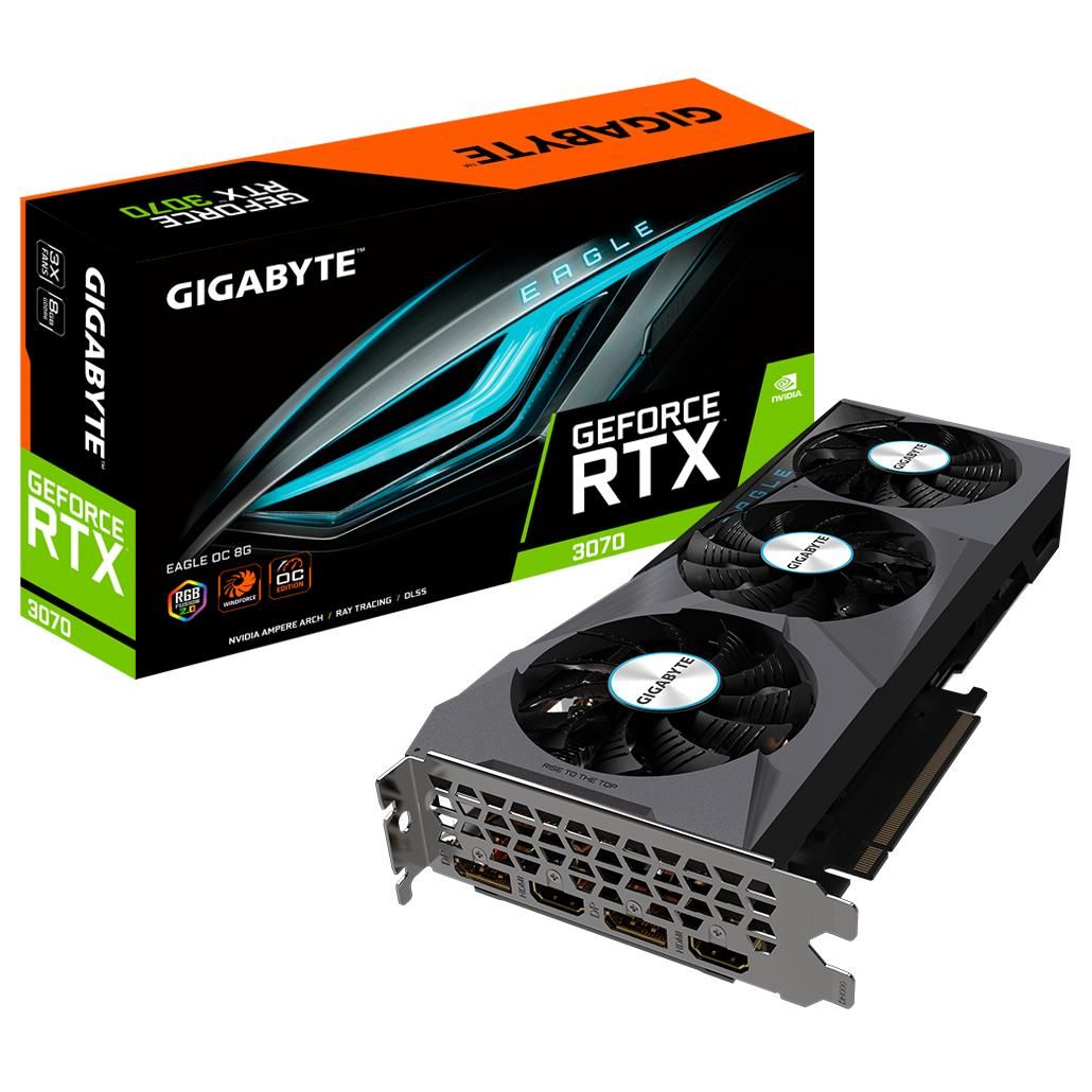 GIGABYTE EAGLE GeForce RTX 3070 OC 8G (rev. 2.0) NVIDIA 8 Go GDDR6