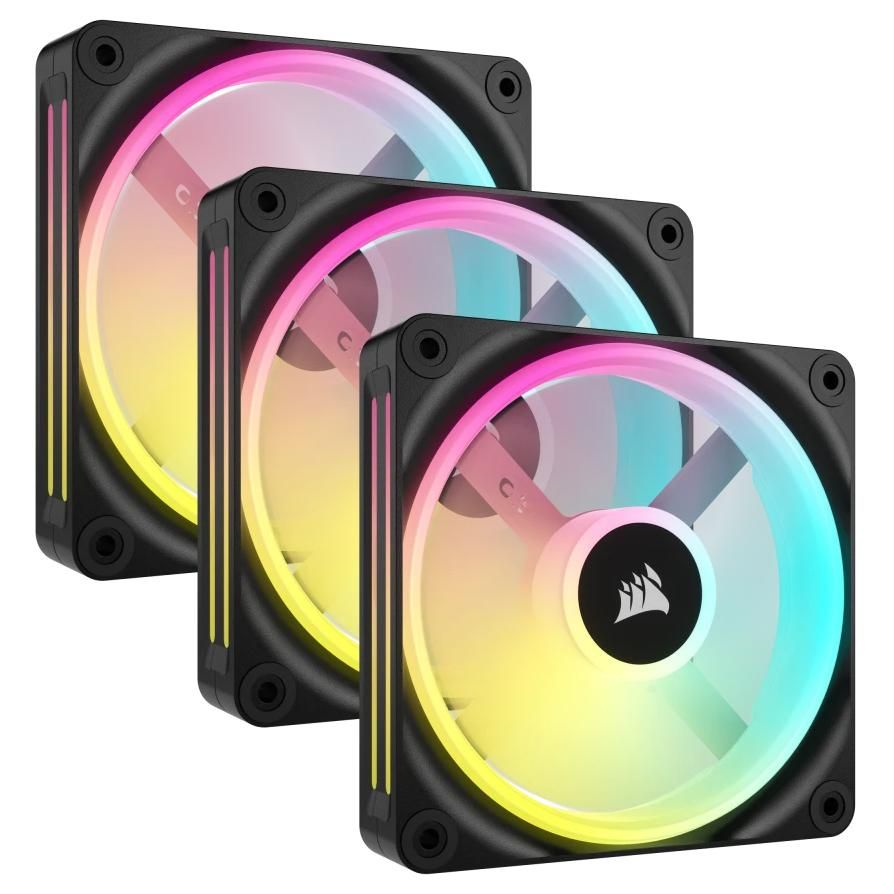 Ventilation PC CORSAIR QX RGB Series iCUE LINK QX120 RGB 120mm Starter Kit - vue 6