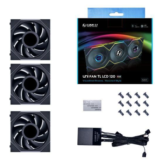 Lian Li Uni Fan TL120 LCD Pack de 3 - vue 5