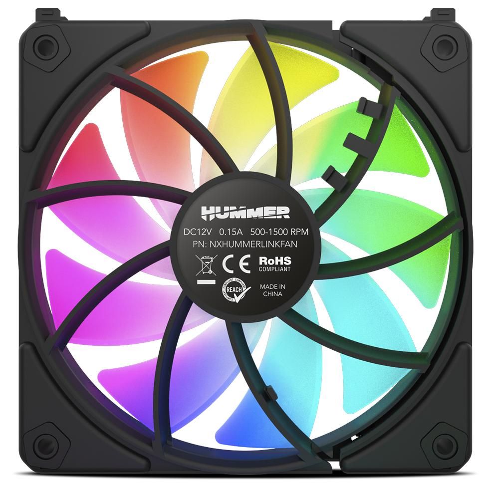 NOX NXHUMMERELINKWH système de refroidissement d'ordinateur Boitier PC Ventilateur 12 cm 1 pièce Neuf - vue 7