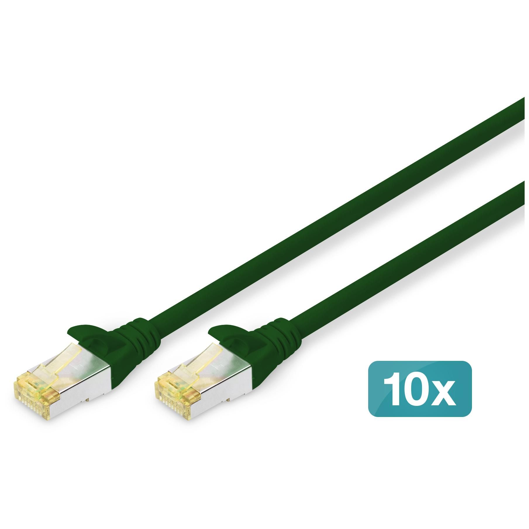 Digitus Câble de brassage CAT 6A S/FTP, 10 pièces