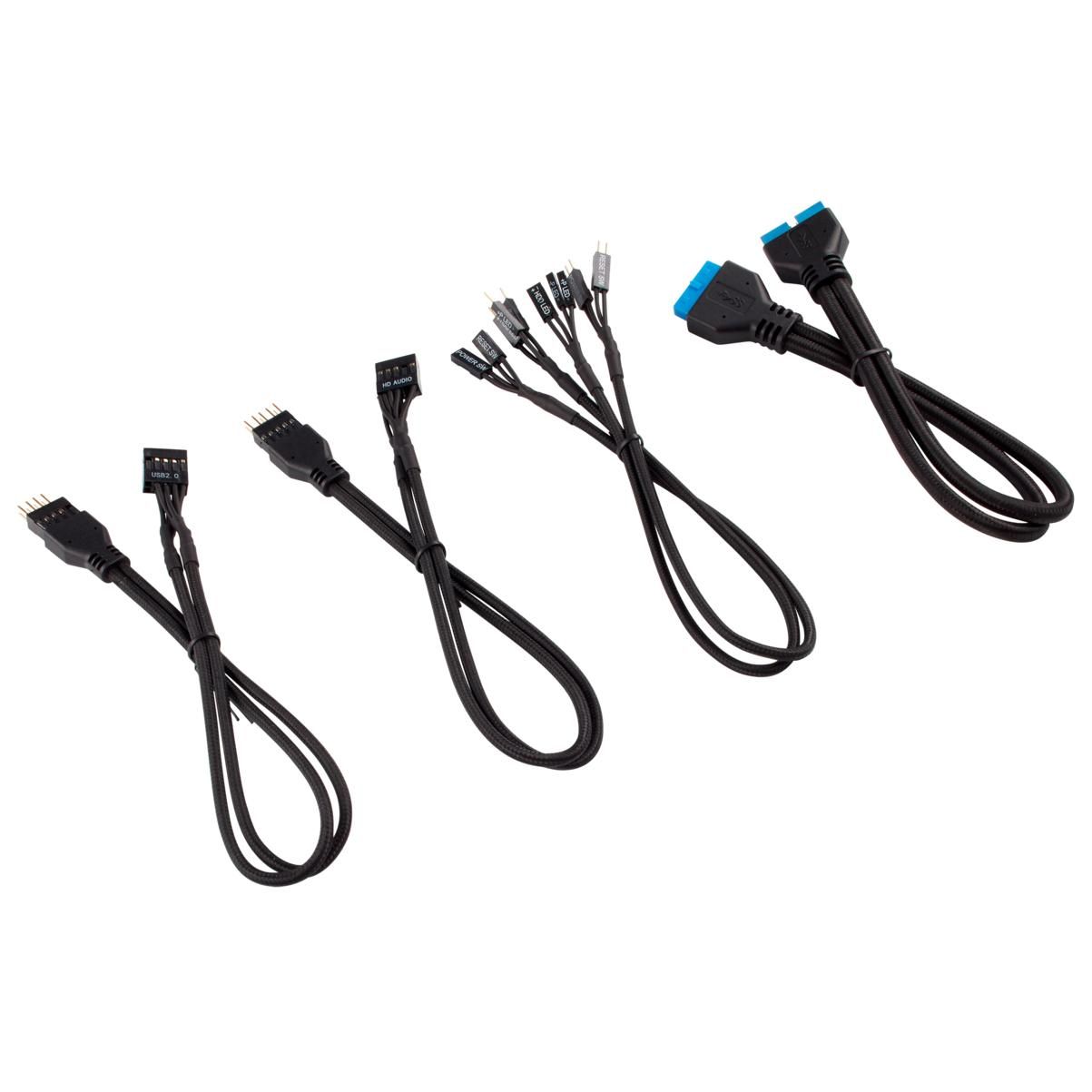 Corsair Kit d'extension gainé pour panneau avant 30 cm - vue 3